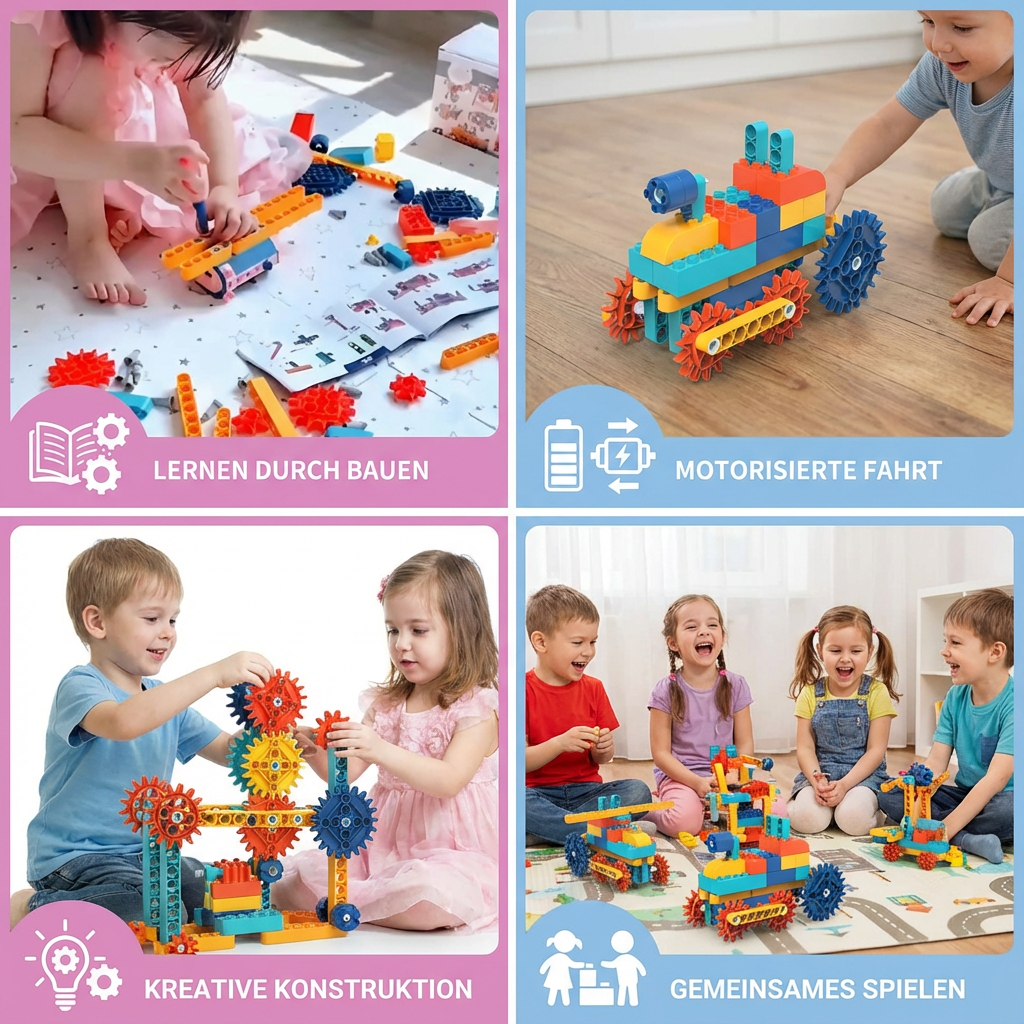 Wissenschaft und Bildungs Spielbausteine mit Motor