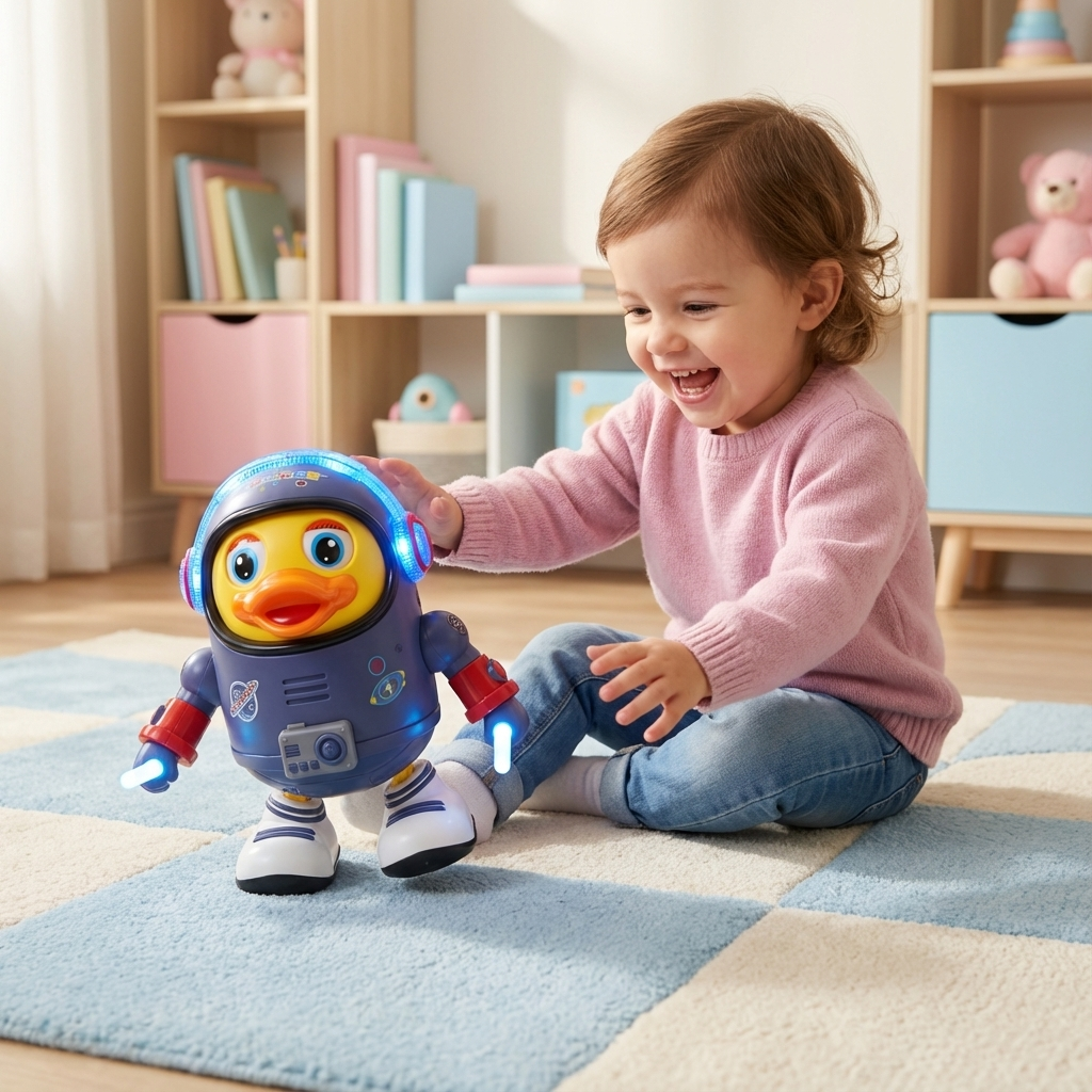 Tanzende Astronaut Ente