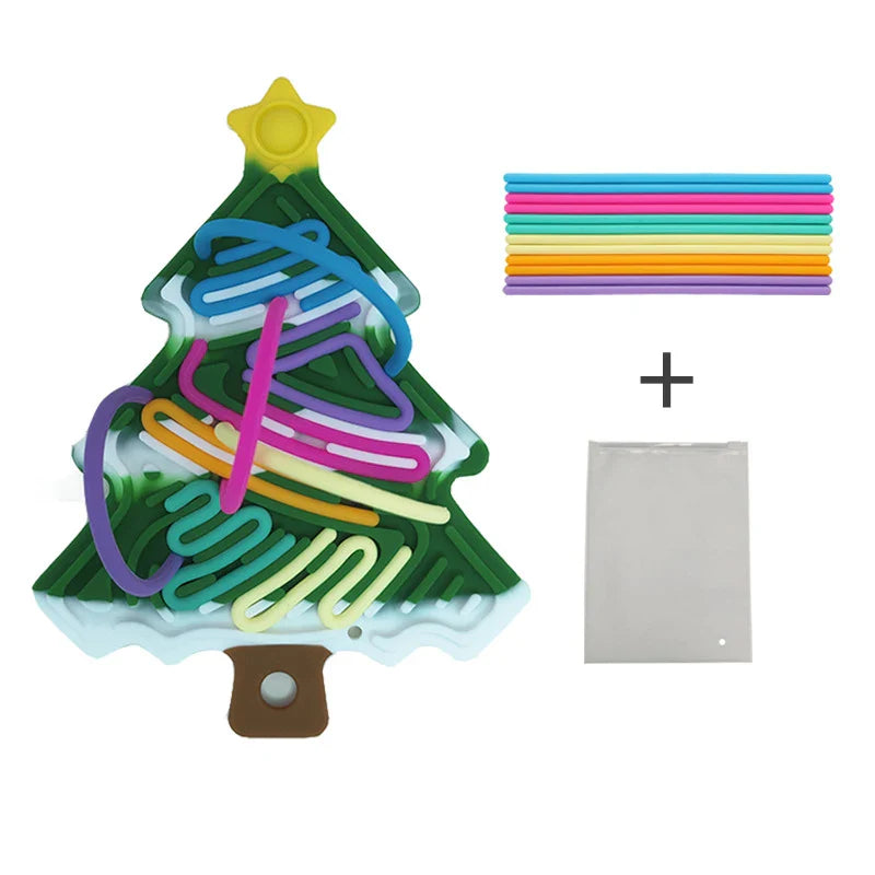 Silikon Stresslöser Weihnachtsbaum – Kompakt und Lustig für die Weihnachtszei