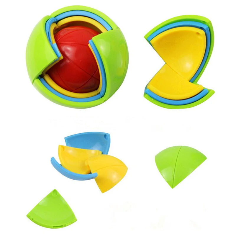 Farbenfrohes 3D Puzzle Ballenspiel – Fördert Kreativität und Problemlösungsfähigkeiten für Kinder
