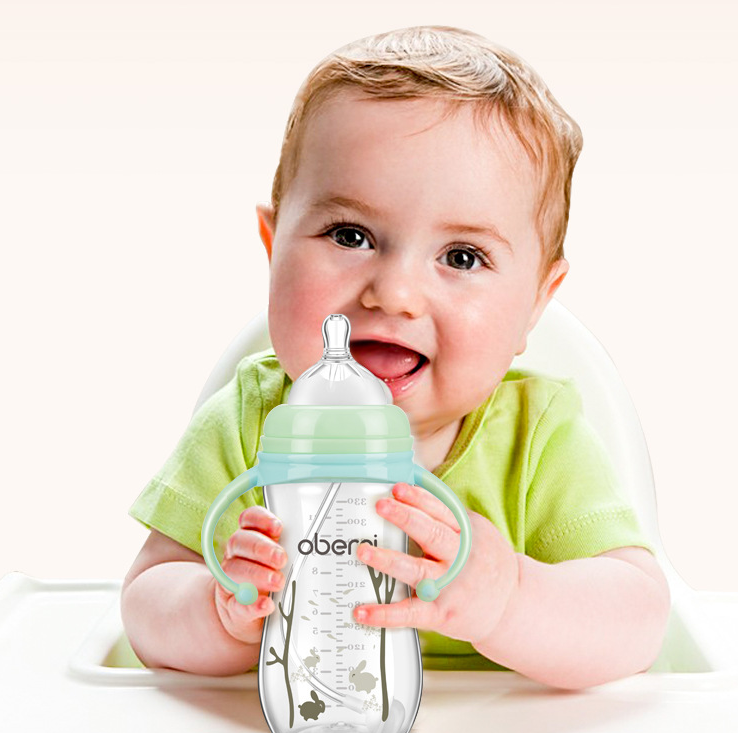 Babyflasche mit Griff – Weithalsflasche für Neugeborene
