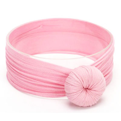 Baby Turban Stirnband Mädchen – Weiches Knotenmuster Haarband