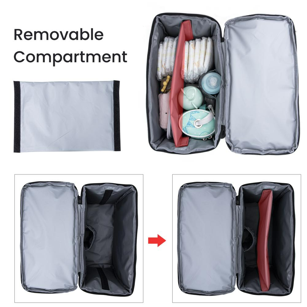 Praktische Wickeltasche mit Abnehmbarer Fächereinteilung
