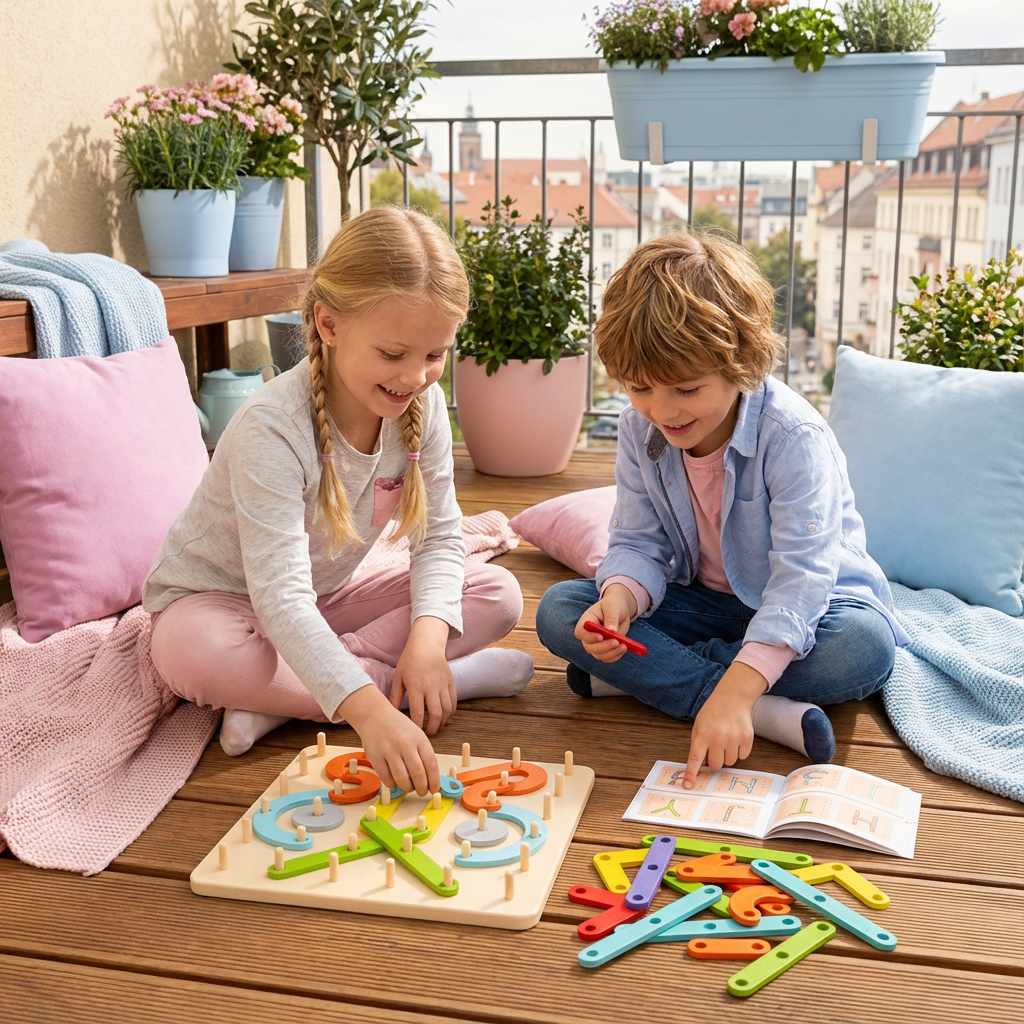 Kreatives Montessori Nagel Puzzle Spielzeug aus Holz