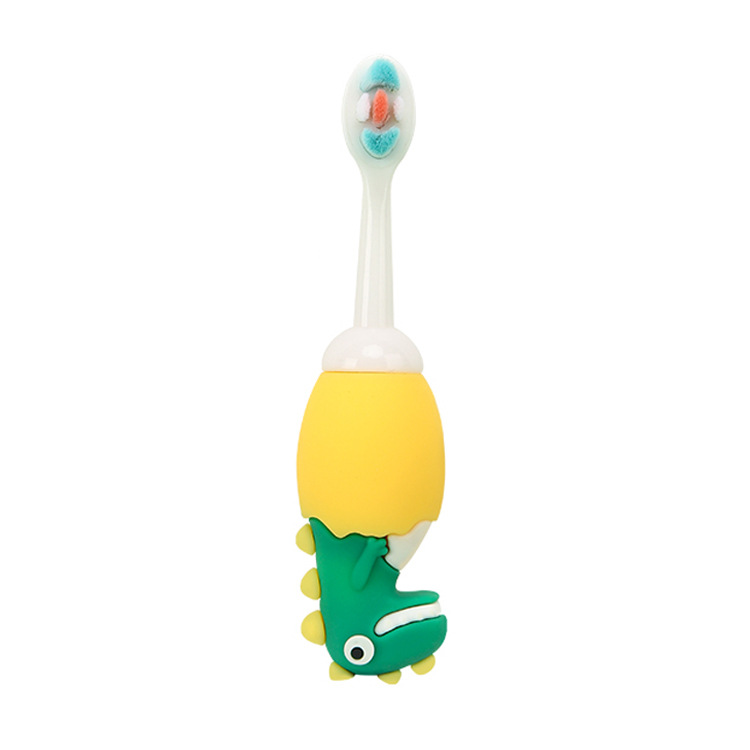 Kinder Zahnbürste Dino – Weiche Lernzahnbürste für Kleinkinder & Babys