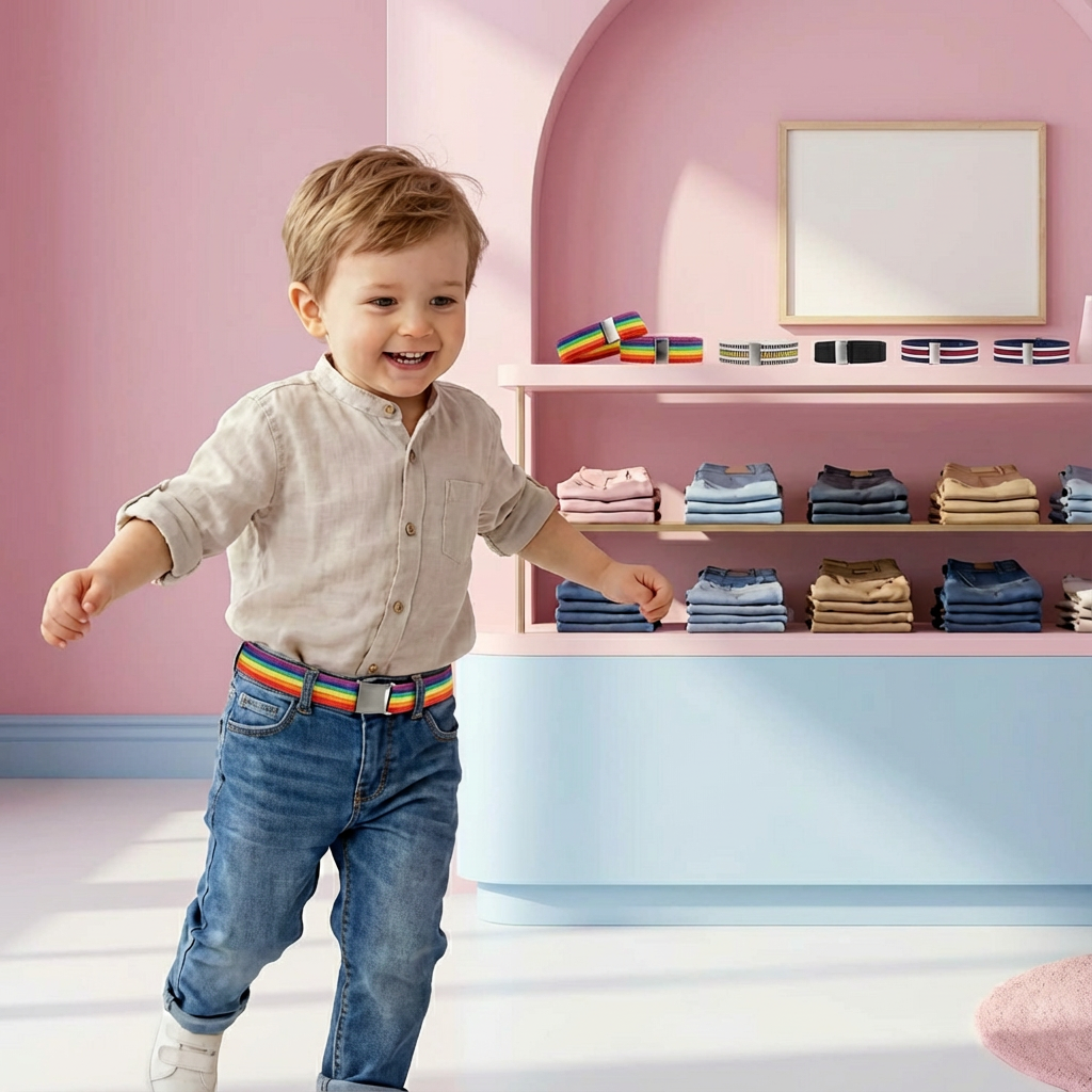 Angenehme Elastische Kinder Gürtel - Passend für jedes Alter
