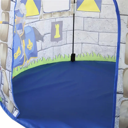 Ritter Spielzelt für Kinder mit Burgdesign und Tragetasche