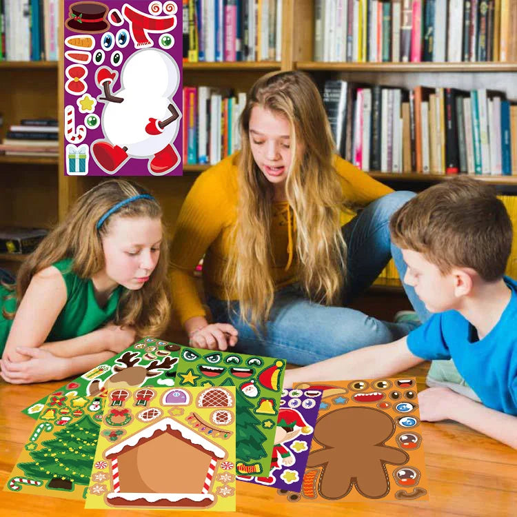 Verspielte Winter-Wunder - Weihnachtssticker für Kinder