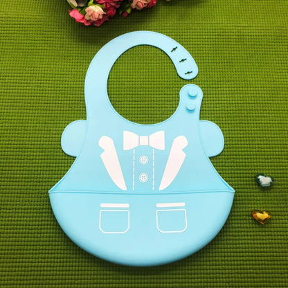Kinder Lätzchen Set – Bunte Silikon Lätzchen mit Tiermotiven für Babys