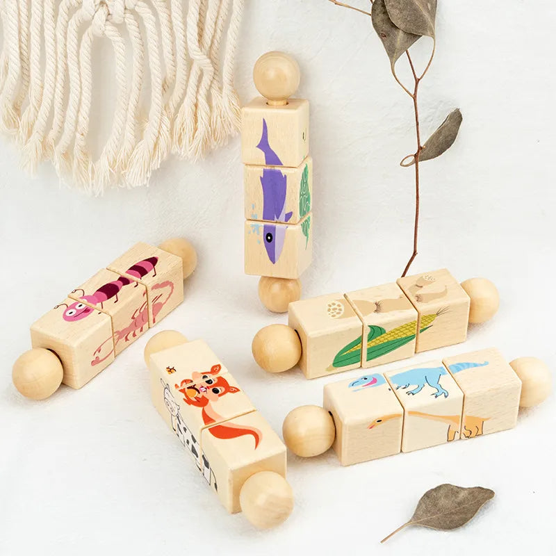 Drehspaß & Entdecken – Holzpuzzle Für Kinder