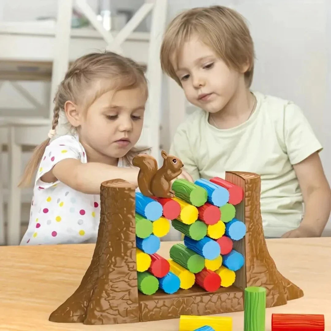 Lassen Sie das Eichhörnchen nicht umkippen – Spannendes Balance-Brettspiel für Kinder