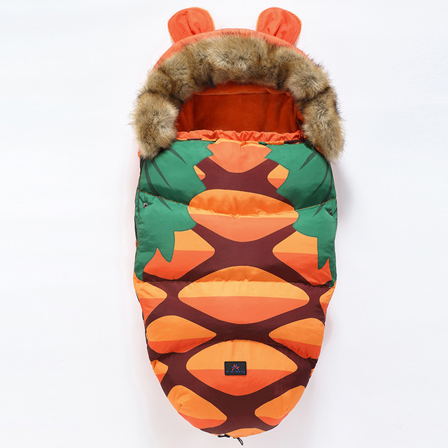 Warmer Kinderwagenschlafsack mit Kapuze für Babys und Neugeborene