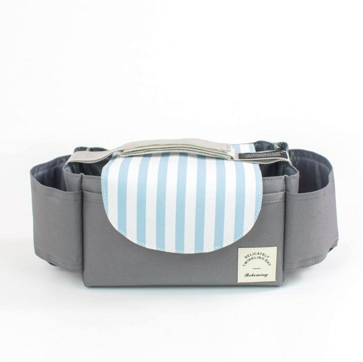 Kinderwagen Organizer Wickeltasche – Kompakte Tasche mit Getränkehalter