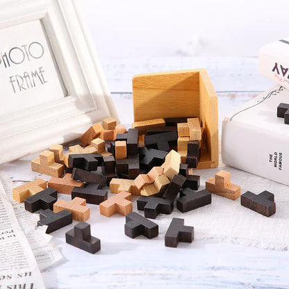 3D Holz-Puzzle - Denkspiel Meister