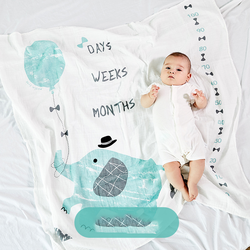 Baby Decke und Musselin Swaddle Tuch für Neugeborene