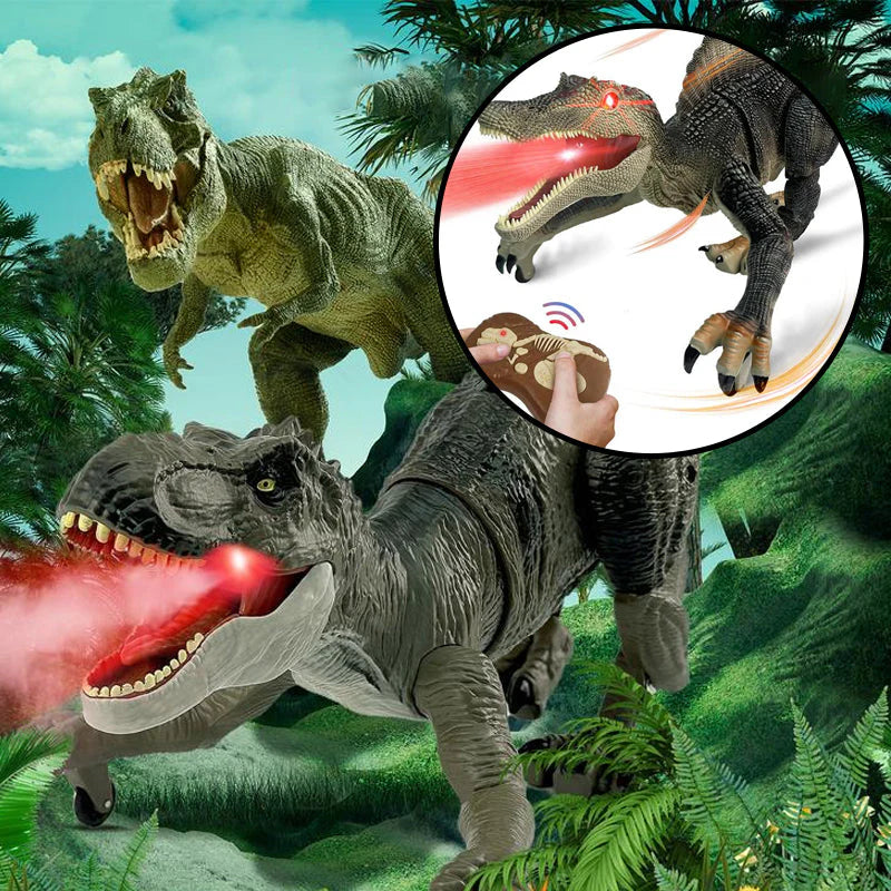 Fernsteuerbarer Dinosaurier mit Nebelspray-Funktion