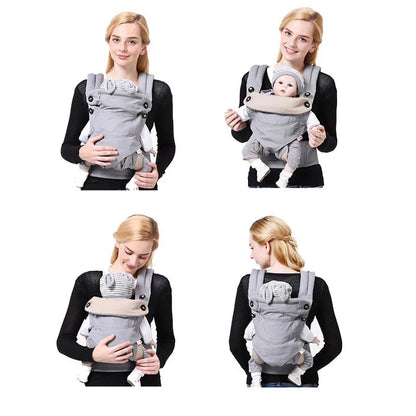 Babytrage Ergonomisch – Verstellbare Bauchtrage mit Sitzstütze
