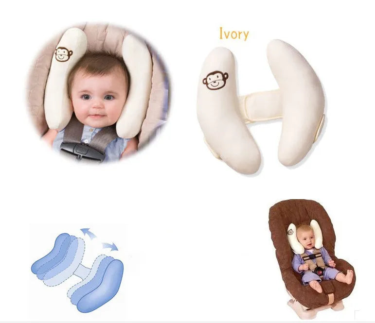 Kinder Nackenkissen für Autositz – Weiches Kopfstützenkissen für Babys