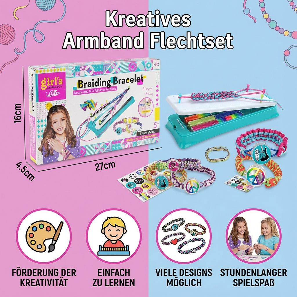 Kreatives Armband Flechtset