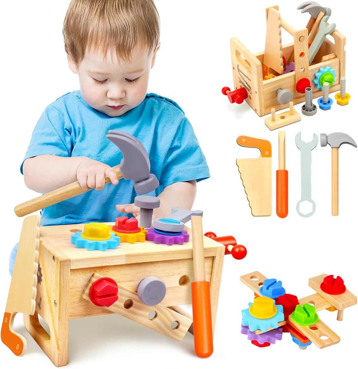 Für kleine Baumeister - Tischler-Werkzeugset