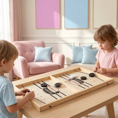Schleuder Schach Brettspiel aus Holz