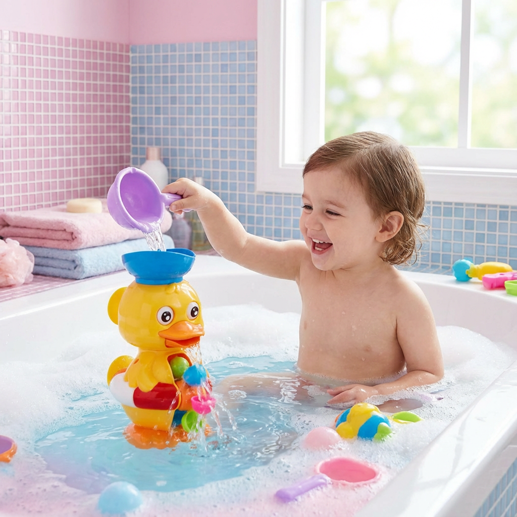 Wasserrad Badeente Spielzeug