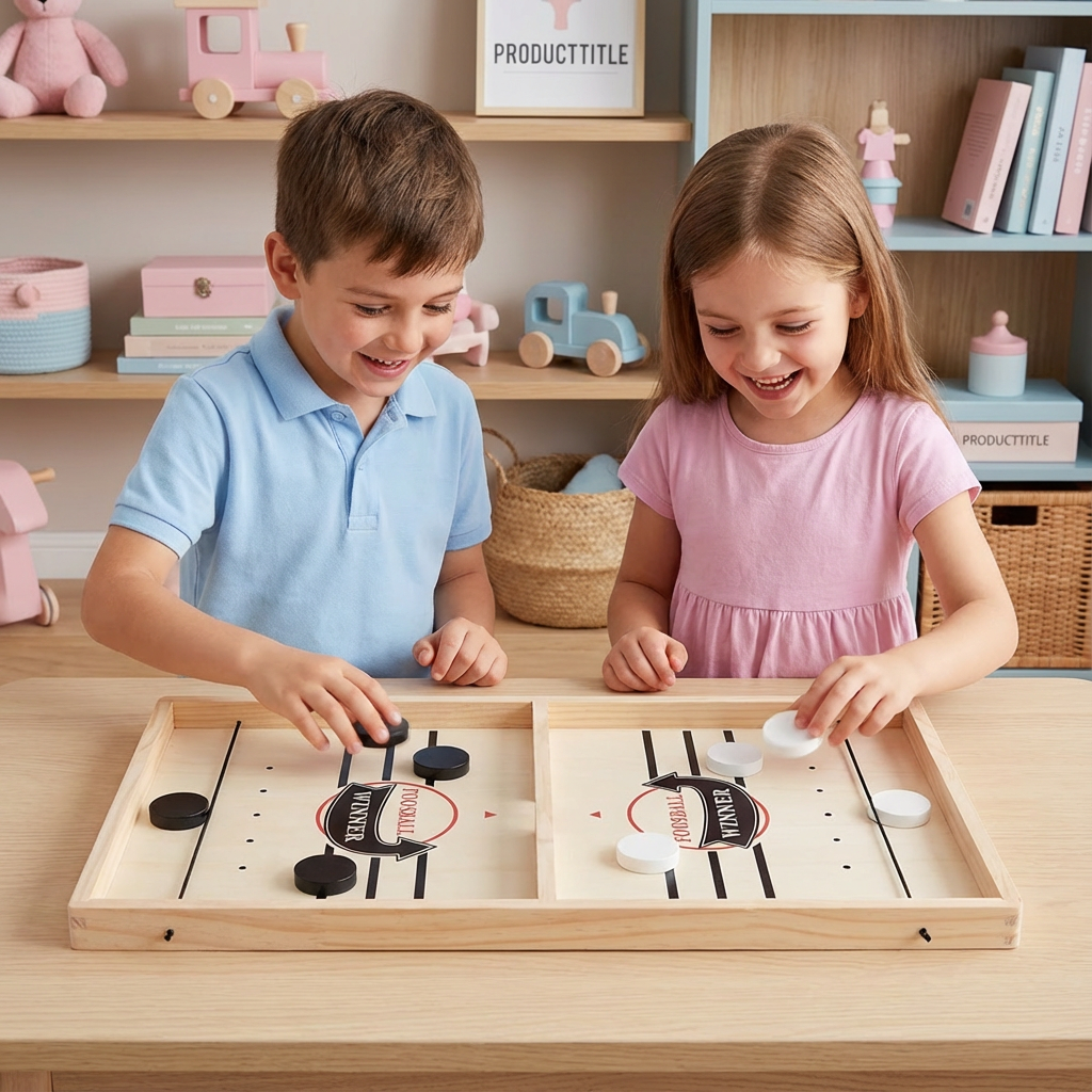 Schleuder Schach Brettspiel aus Holz