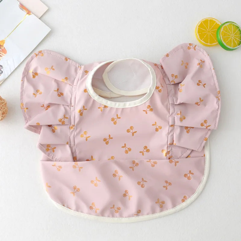 Baby Lätzchen mit Ärmeln – Wasserdichtes Esslatz mit Auffangtasche