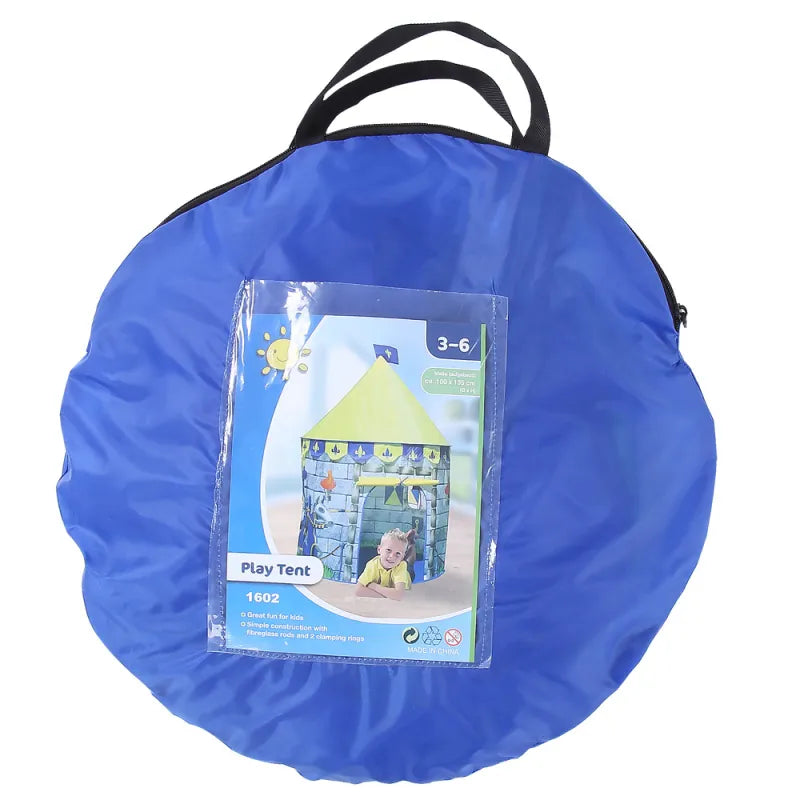 Ritter Spielzelt für Kinder mit Burgdesign und Tragetasche