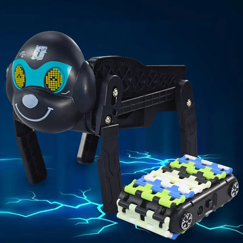 Robotischer Spaß – Rennstrecke mit Fahrzeugen und Rollenspiel für Kinder