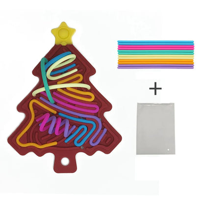Silikon Stresslöser Weihnachtsbaum – Kompakt und Lustig für die Weihnachtszei