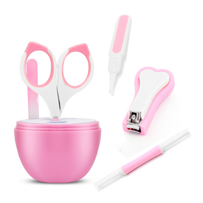 Baby Pflege Set – Sicherheitsnagelschere, Nagelfeile und Pinzette für Kinder