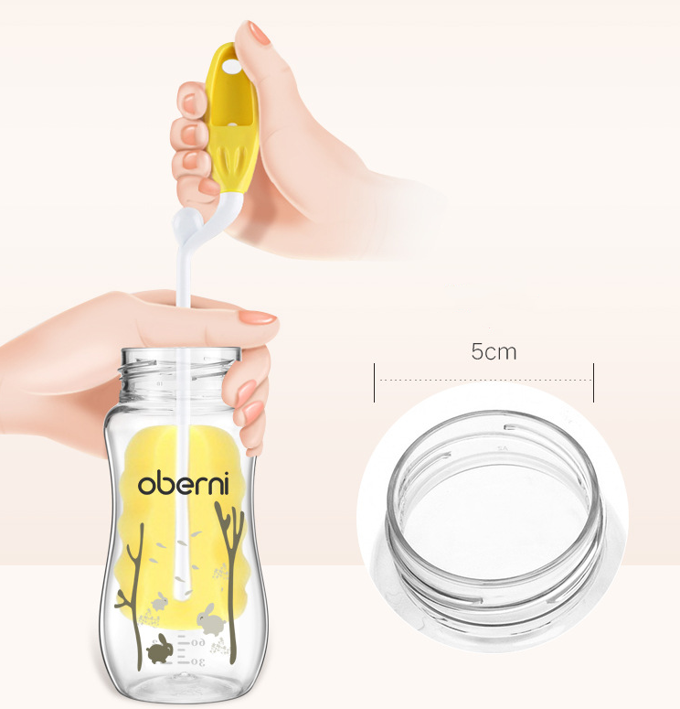 Babyflasche mit Griff – Weithalsflasche für Neugeborene