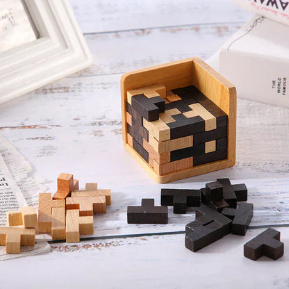 3D Holz-Puzzle - Denkspiel Meister