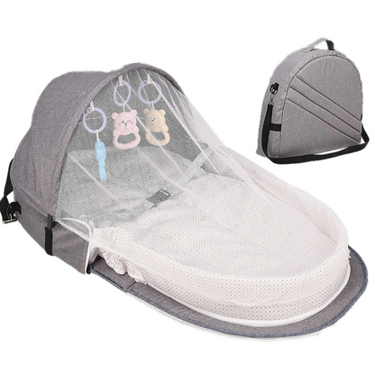 Baby Reisebett mit Moskitonetz – Tragbar & Leicht, Ideal für Reisen