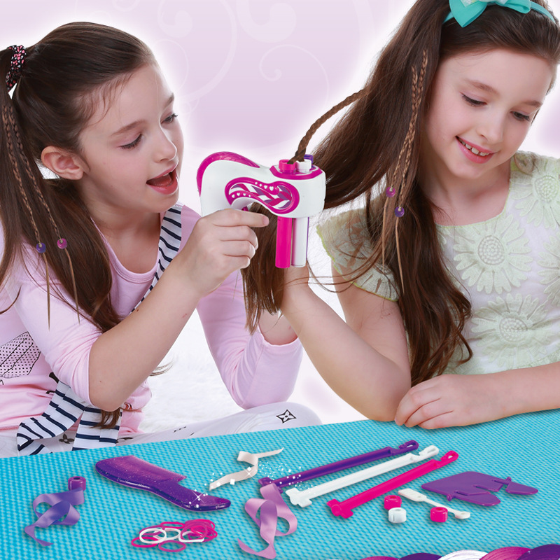 Elektrische Haarflechtmaschine für Kinder – DIY Flechtset mit Zubehör & Perlen