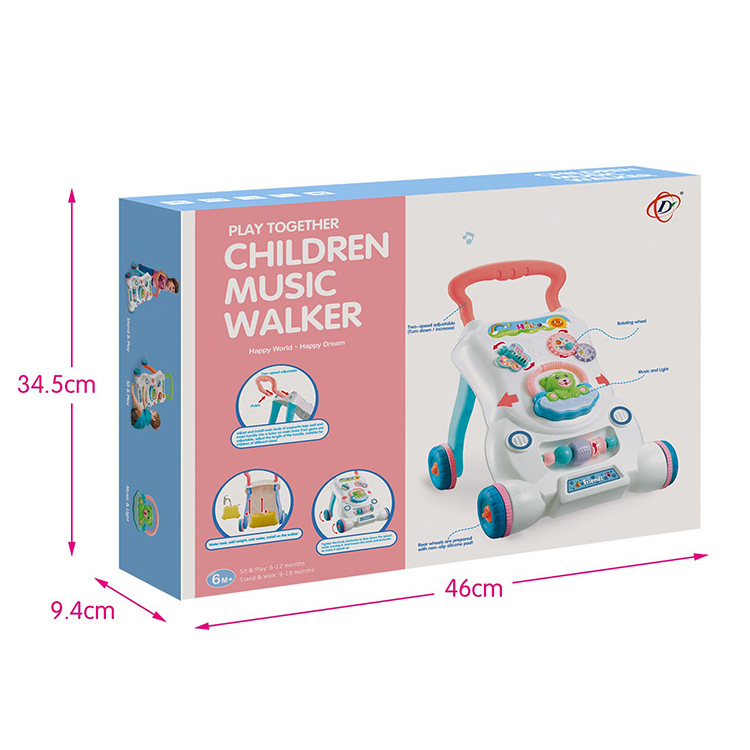 Lauflernwagen mit Musik – Baby Spiel- und Laufhilfe mit Lernspielzeug