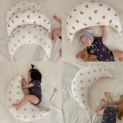 Mondförmiges Kissen für Babys – weiches Kuschelkissen zum Schlafen
