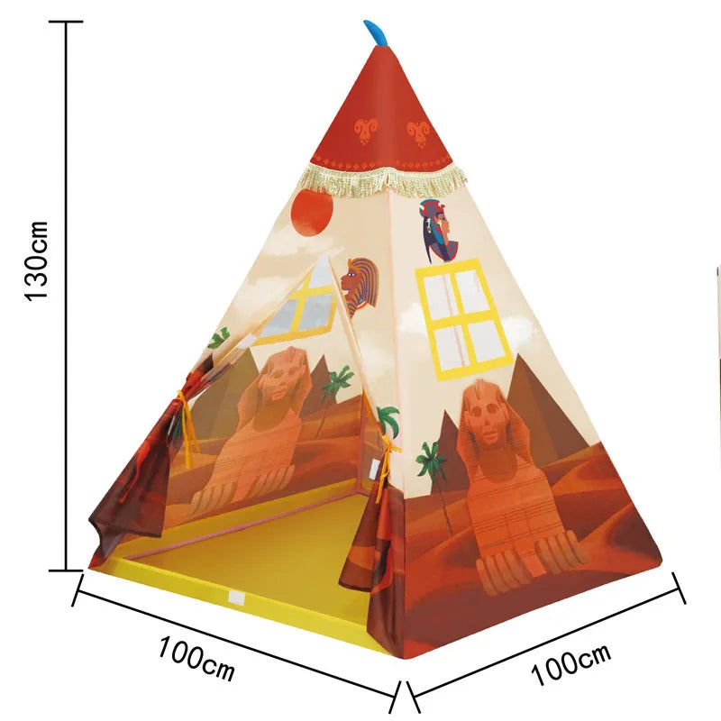 Buntes Kinderzelt - Indoor-Spielzelt für kreatives Spielen