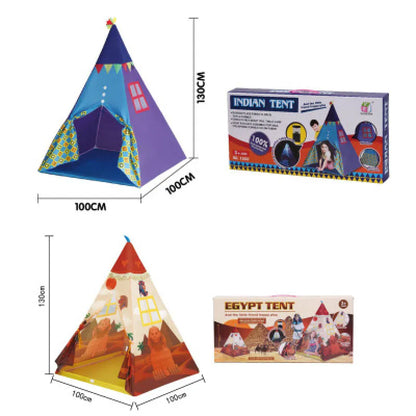 Buntes Kinderzelt - Indoor-Spielzelt für kreatives Spielen