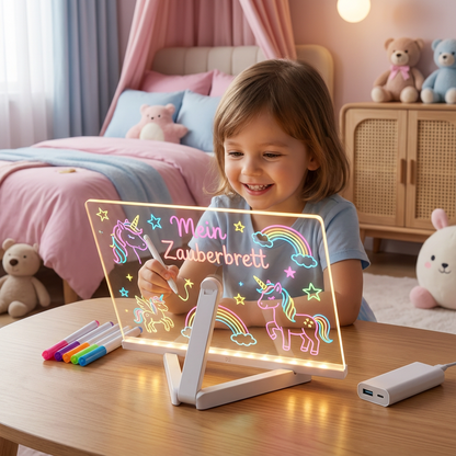 Leuchtendes LED Zeichenbrett für Kinder