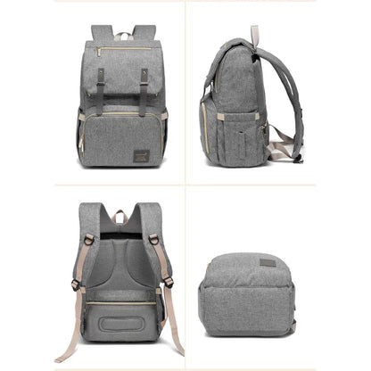 Wickelrucksack mit USB-Anschluss – Baby Rucksack mit Flaschenwärmer & Ladefunktion