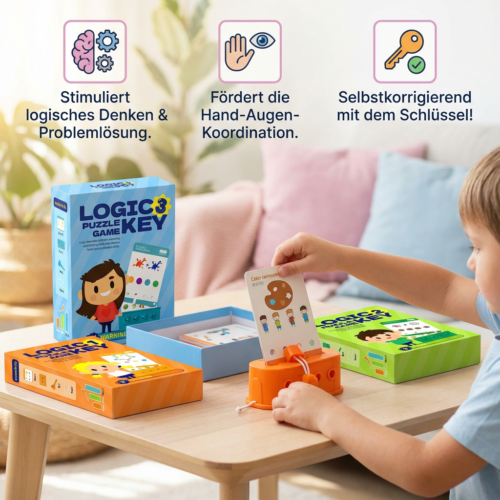Logik-Schlüssel-Rätsel Spiel für Kinder