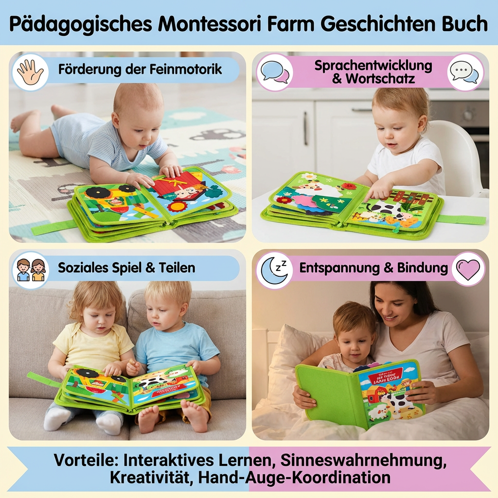 Pädagogisches Montessori Farm Geschichten Buch