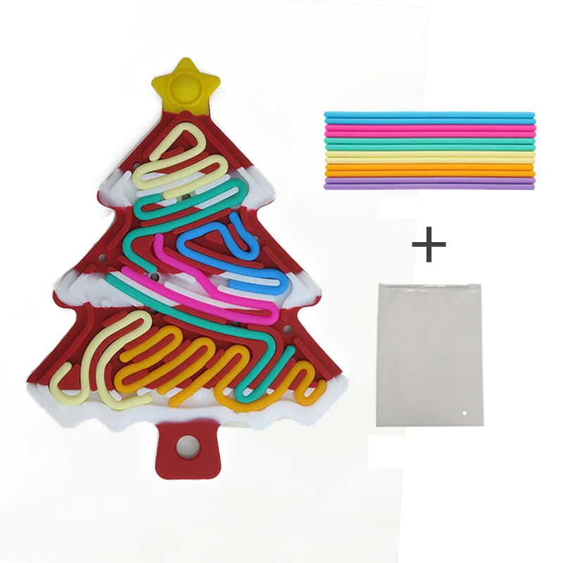 Silikon Stresslöser Weihnachtsbaum – Kompakt und Lustig für die Weihnachtszei