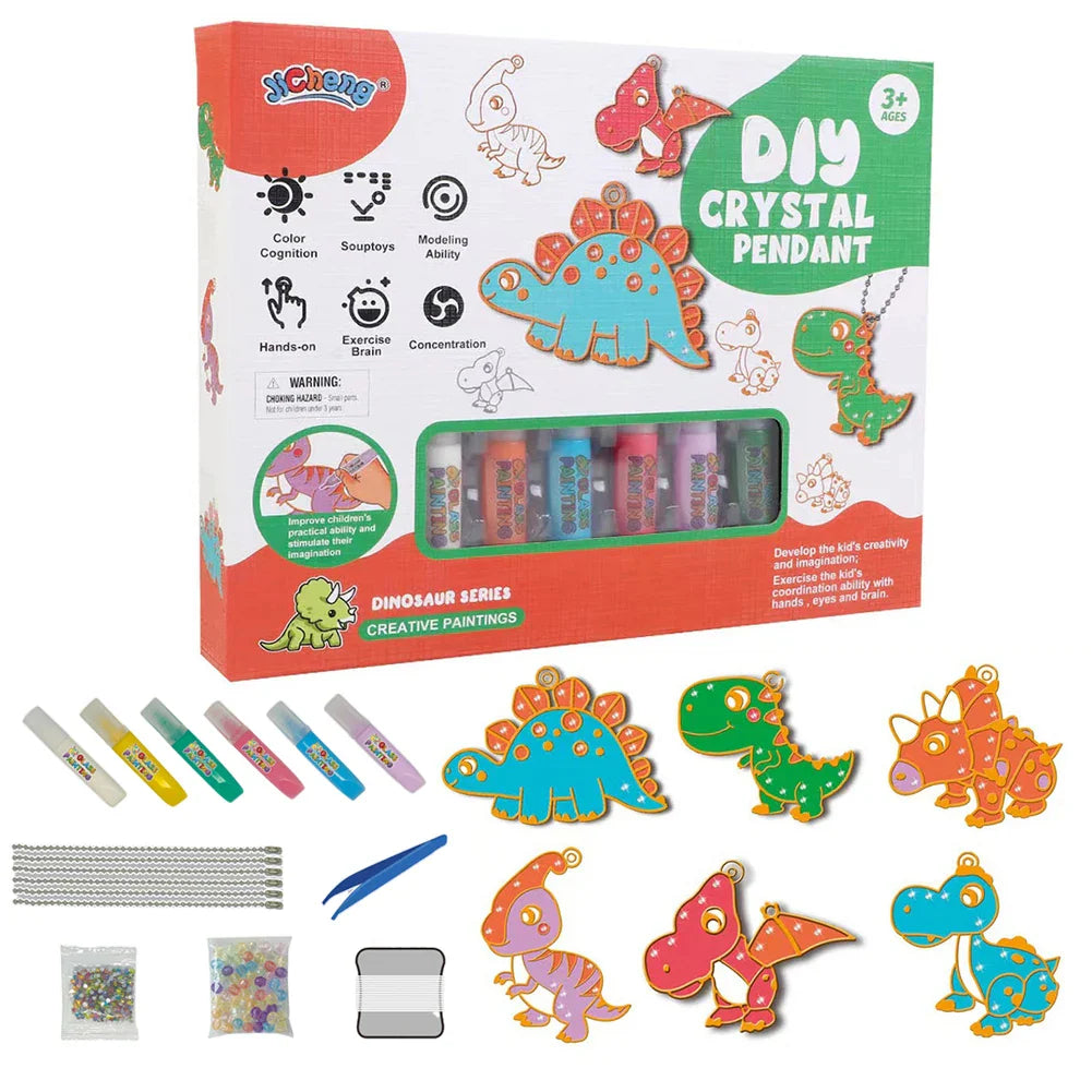 DIY Weihnachts-Kristall-Anhänger Set – Kreatives Malen Für Kinder Mit Weihnachtsmotiven