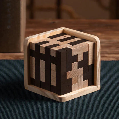 3D Holz-Puzzle - Denkspiel Meister