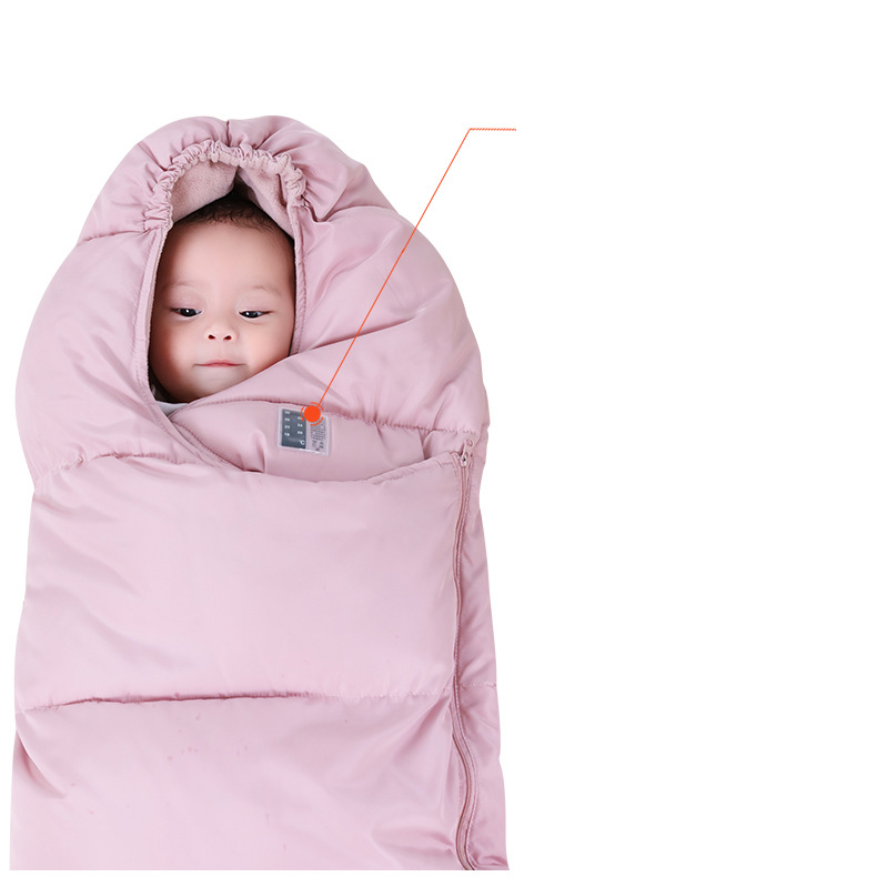 Baby Fußsack für Kinderwagen – Warmer Winter Schlafsack mit Kapuze für Babys