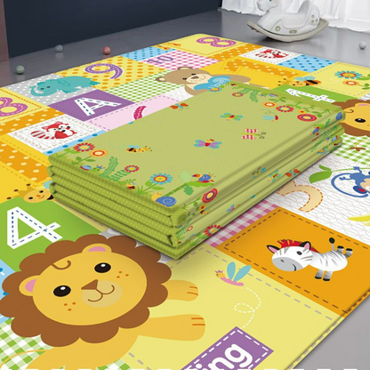 Faltbare Baby-Spielmatte mit buntem Design
