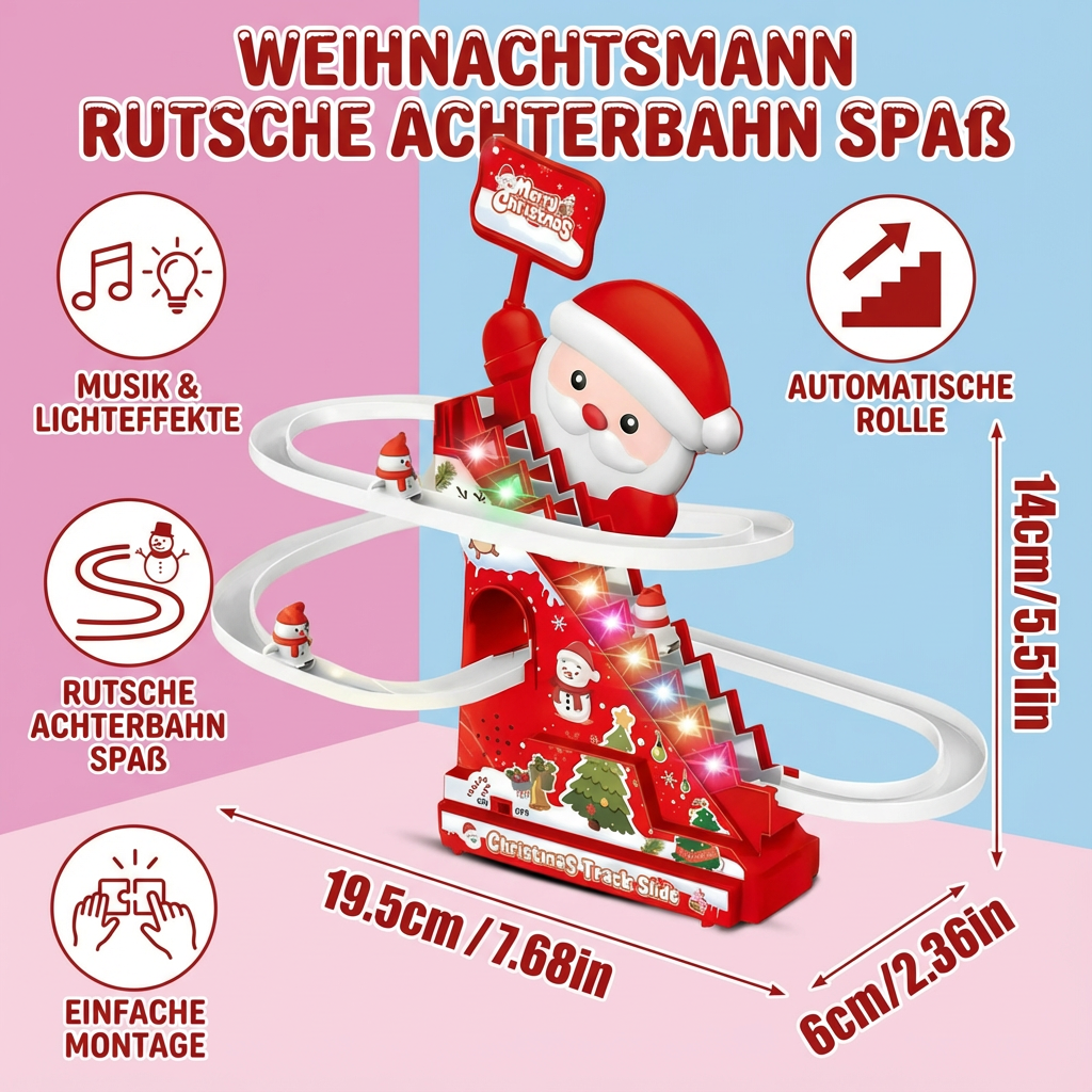 Weihnachtsmann Rutsche Achterbahn Spaß